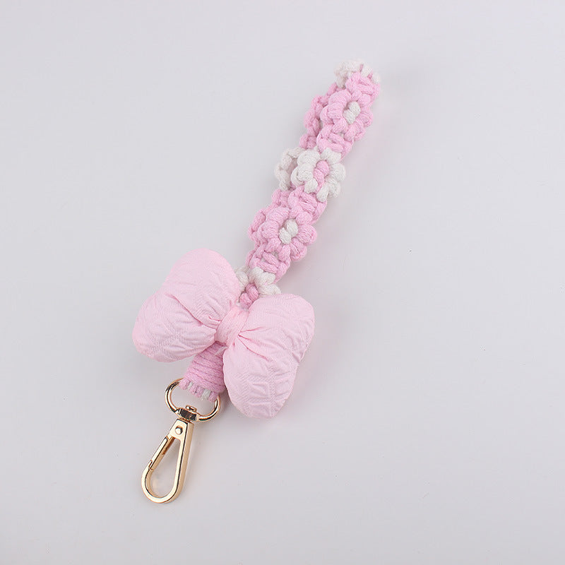 Wholesale Ins Plush Bowknot Phone Pendant