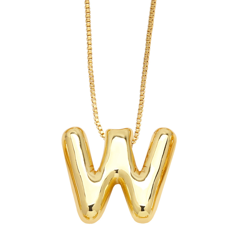 Wholesale 26 English Letters Necklace Clavicle Chain