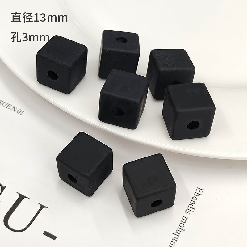Wholesale 100PCS/Pack Square Block 13mmDIY Acrylic Beads