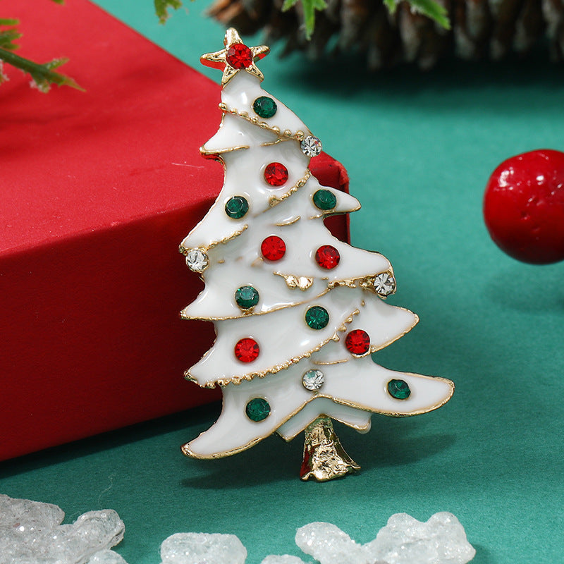 Wholesale Christmas Collection Santa Claus Christmas Tree Brooch