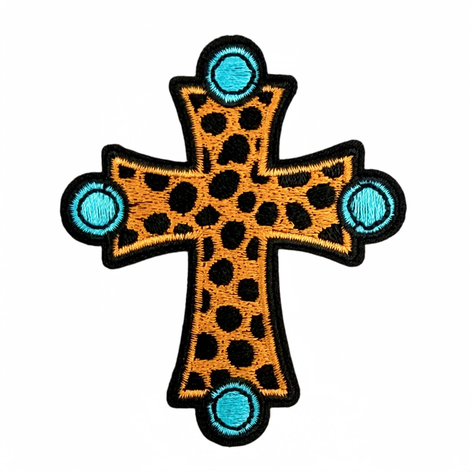 Wholesale Casual Embroidered Iron On Patches Set Of 9 Western Cowboy Cross Design For Hats Bags DIY Craft Supply