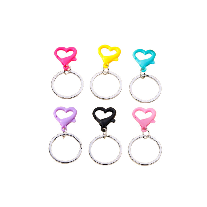 Wholesale Random Color 6pcs/pack Colored Metal Love Buckle