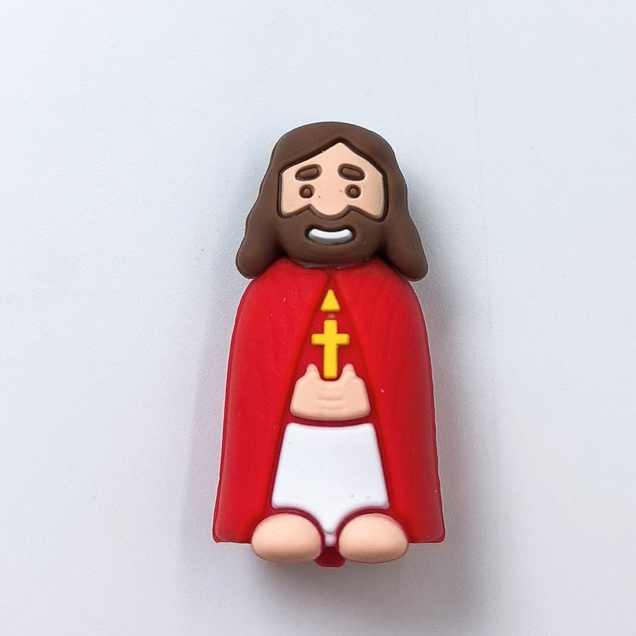 Wholesale 10pcs 3D Three-dimensional Silicone Red and Blue King Cartoon  Beads