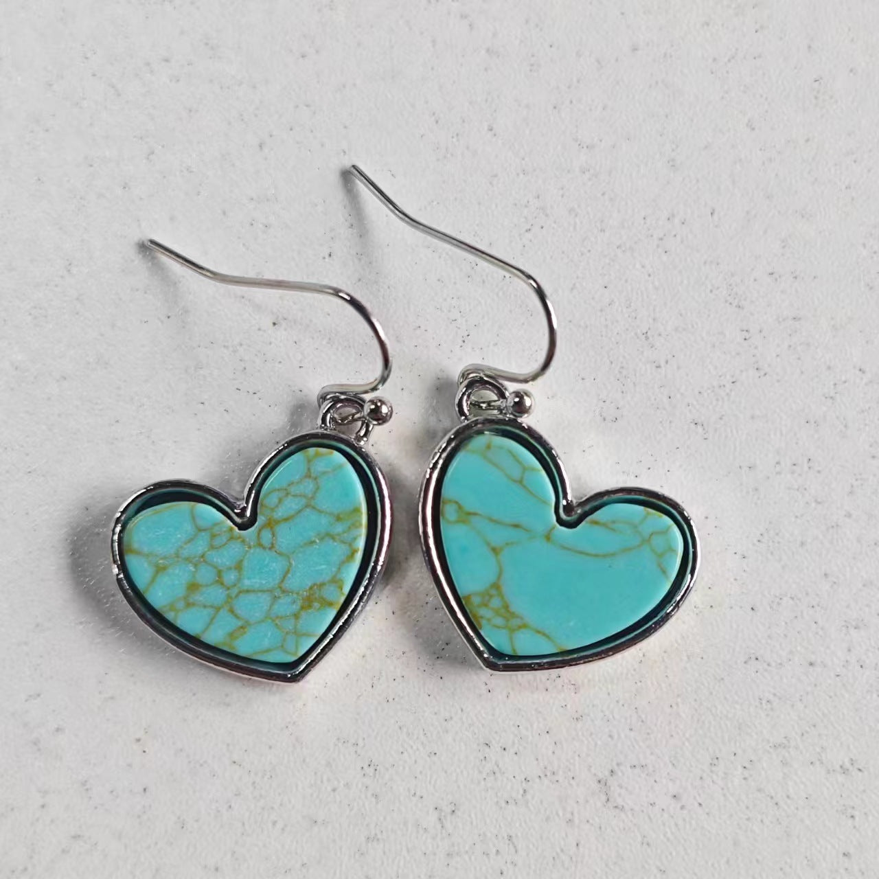 Wholesale  Retro Style Heart-Shaped Alloy Earrings