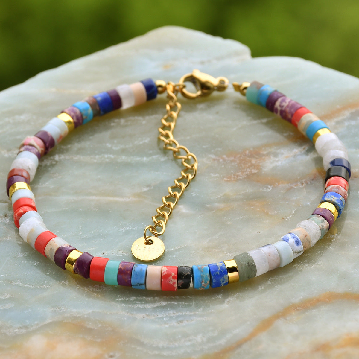Wholesale Dopamine Natural Stone Beaded Bracelet