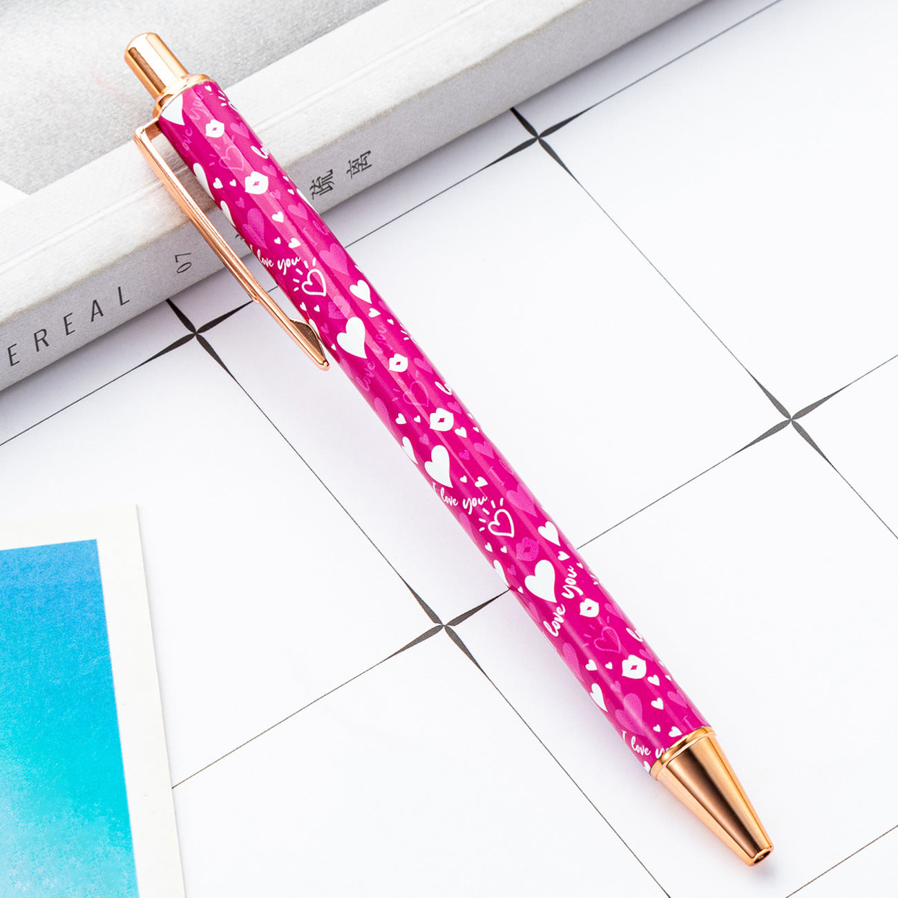 Wholesale of Valentine's Day Metal Action Pens