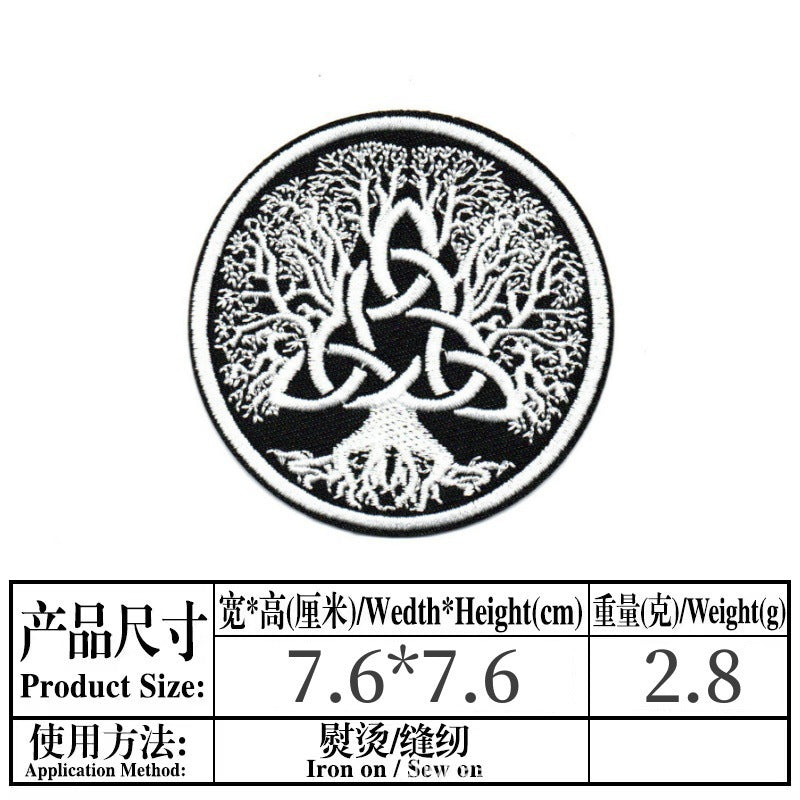 Wholesale Stylish Skull Embroidered Patch For et Boutique Decorative Accessory
