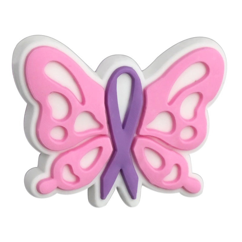 Wholesale Random 100pcs Colorful Ribbon Beads PVC Soft Rubber Beads Focal Beads