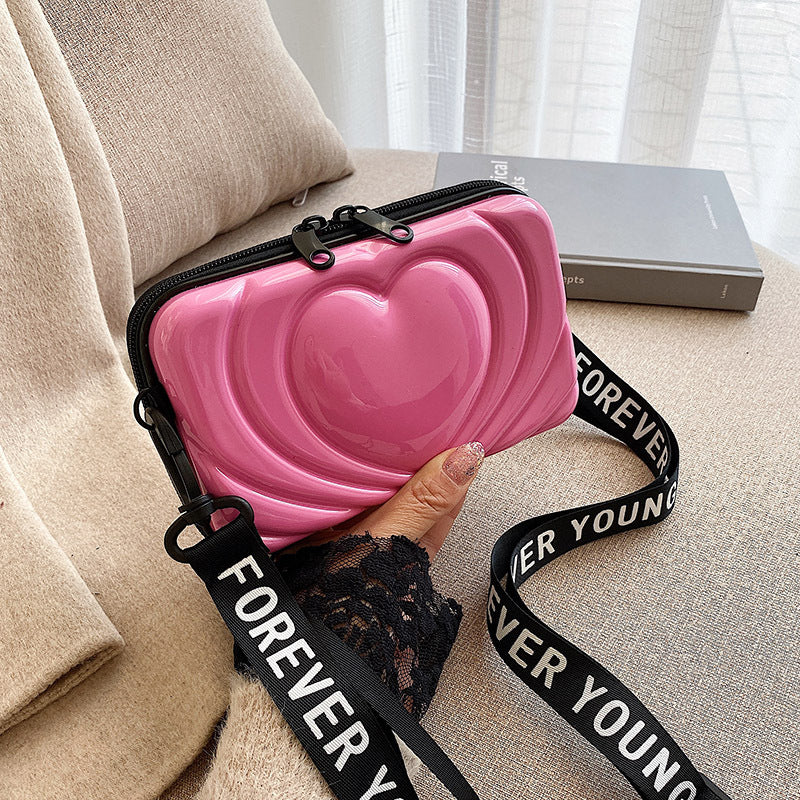 Wholesale PU Leopard Heart Bag