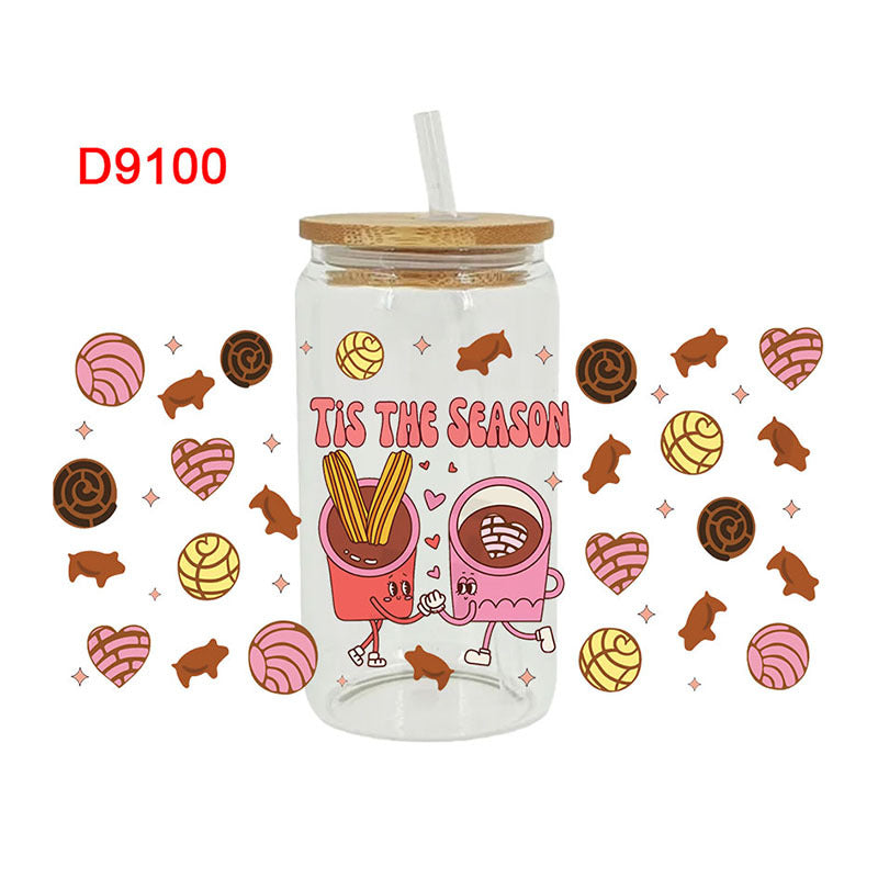 Wholesale Christmas Cuisine Series 16oz Cup UV DTF Wraps