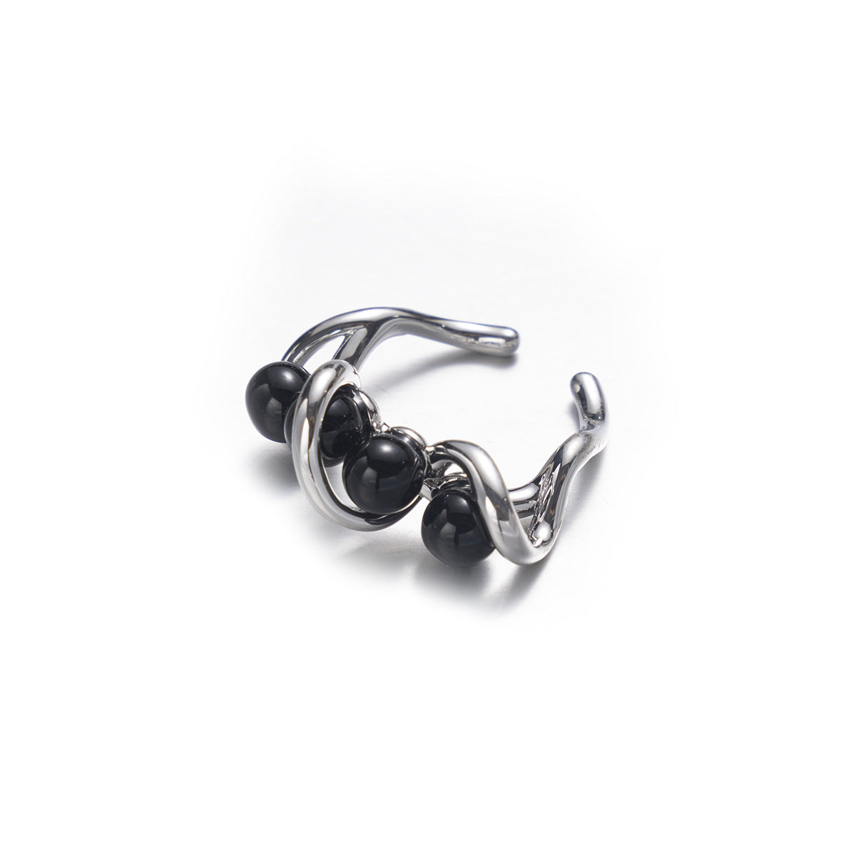 Wholesale urban and elegant handmade oil-dripped brass ring