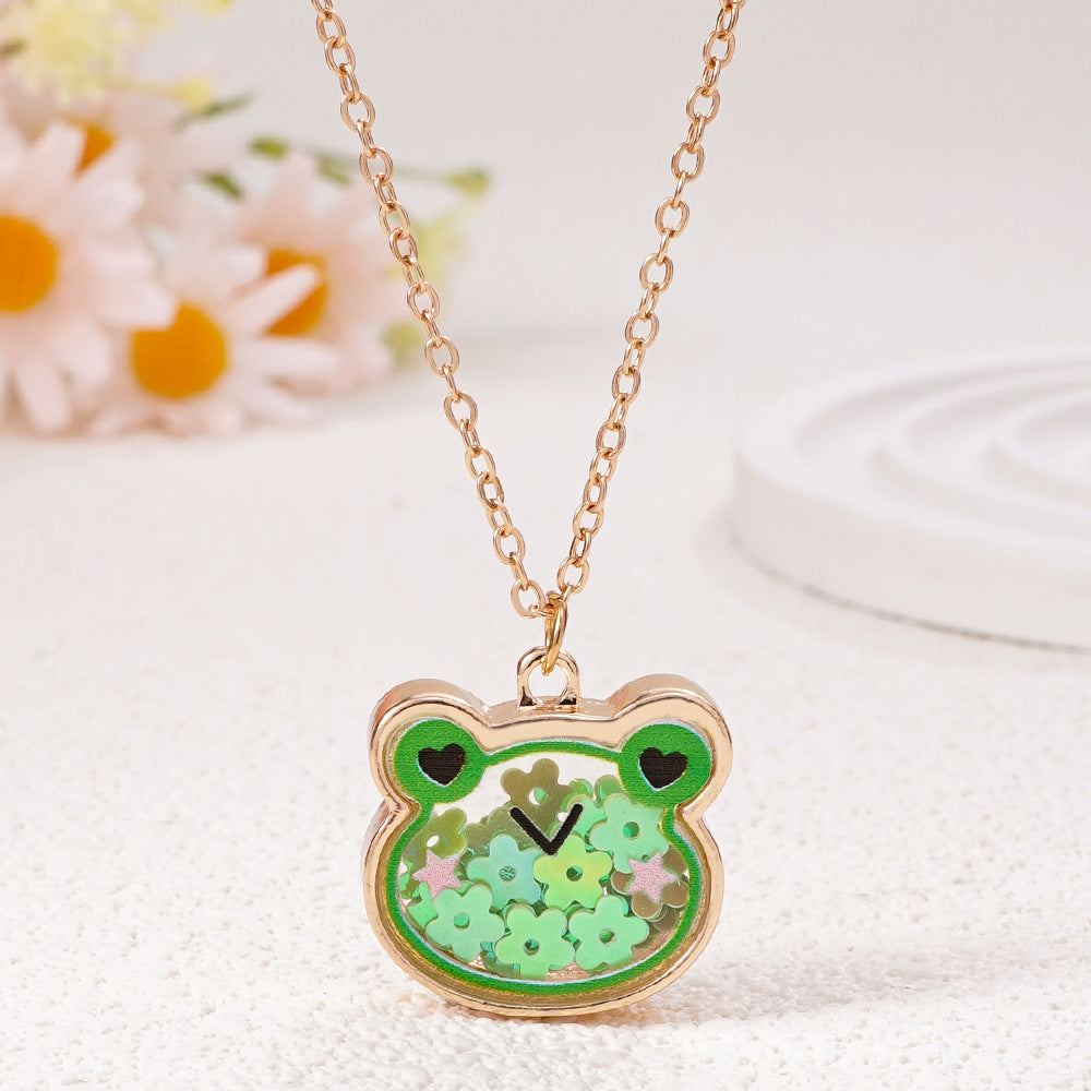 Wholesale Cute Cat Frog Bear Kidsren' s Necklace