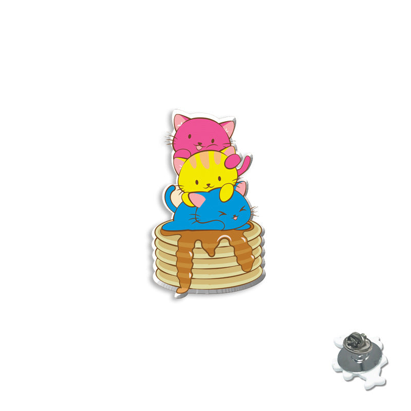 Wholesale Rainbow Animal Series Colorful Cat Breast Needle