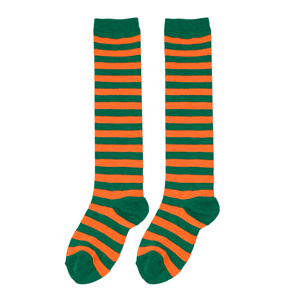 Wholesale Children's Christmas Knitted Striped Over-the-Knee Socks
