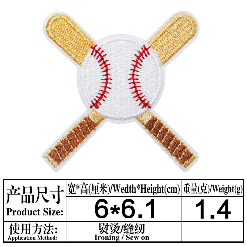 Wholesale Cartoon Baseball Football Embroidery DIY Patches