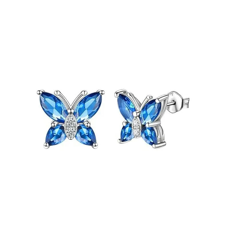 Wholesale Butterfly Rhinestone Crystal Alloy Ring Earrings Necklace