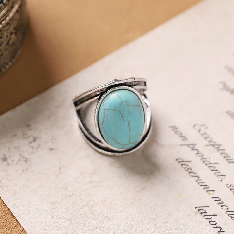 Wholesale Vintage ethnic style carved Bohemian open ring