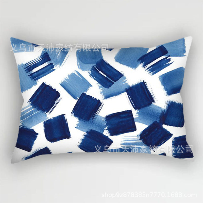 Wholesale Blue Fresh Short Plush Pillowcases