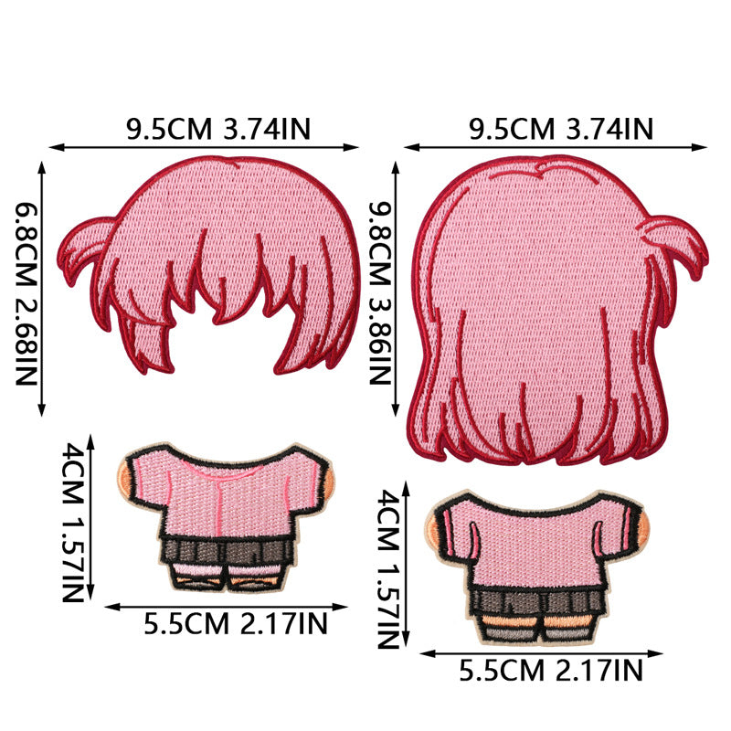 Wholesale Stylish DIY Non Woven Fabric Doll Embroidery Patch Kit 200 Sets Polyester Thread For Clothing Accessories OLY Exclusive