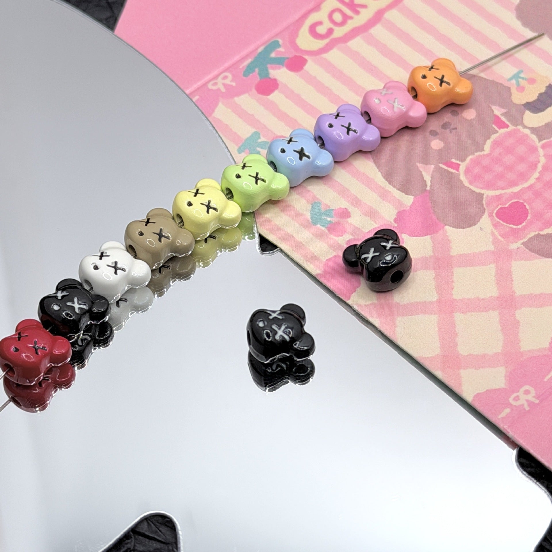 Wholesale 10pcs DIY Alloy  Cartoon  Beaded Accessories