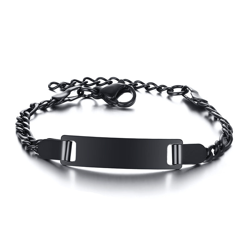 Wholesale Children's Lettering Stainless Steel Bracelet