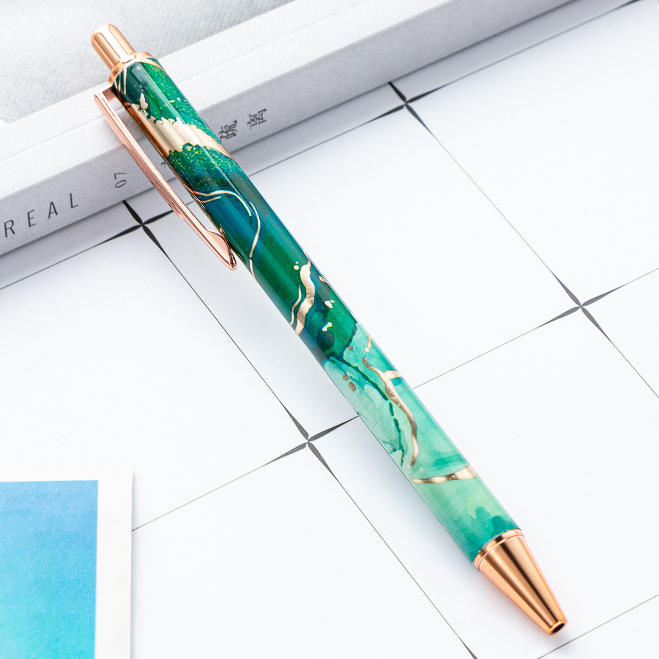 Wholesale New creative student cute printing pattern metal pen