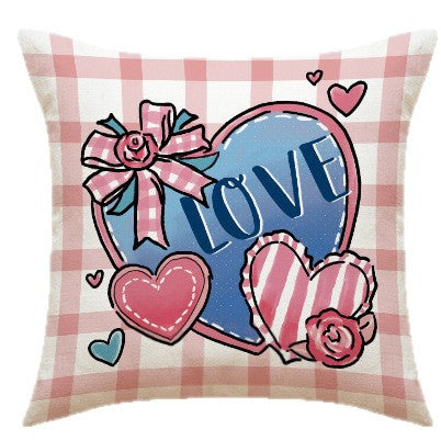 Wholesale Love Heart  Cover Pink Set  Cover Versatile Valentine' s Day  Pillow