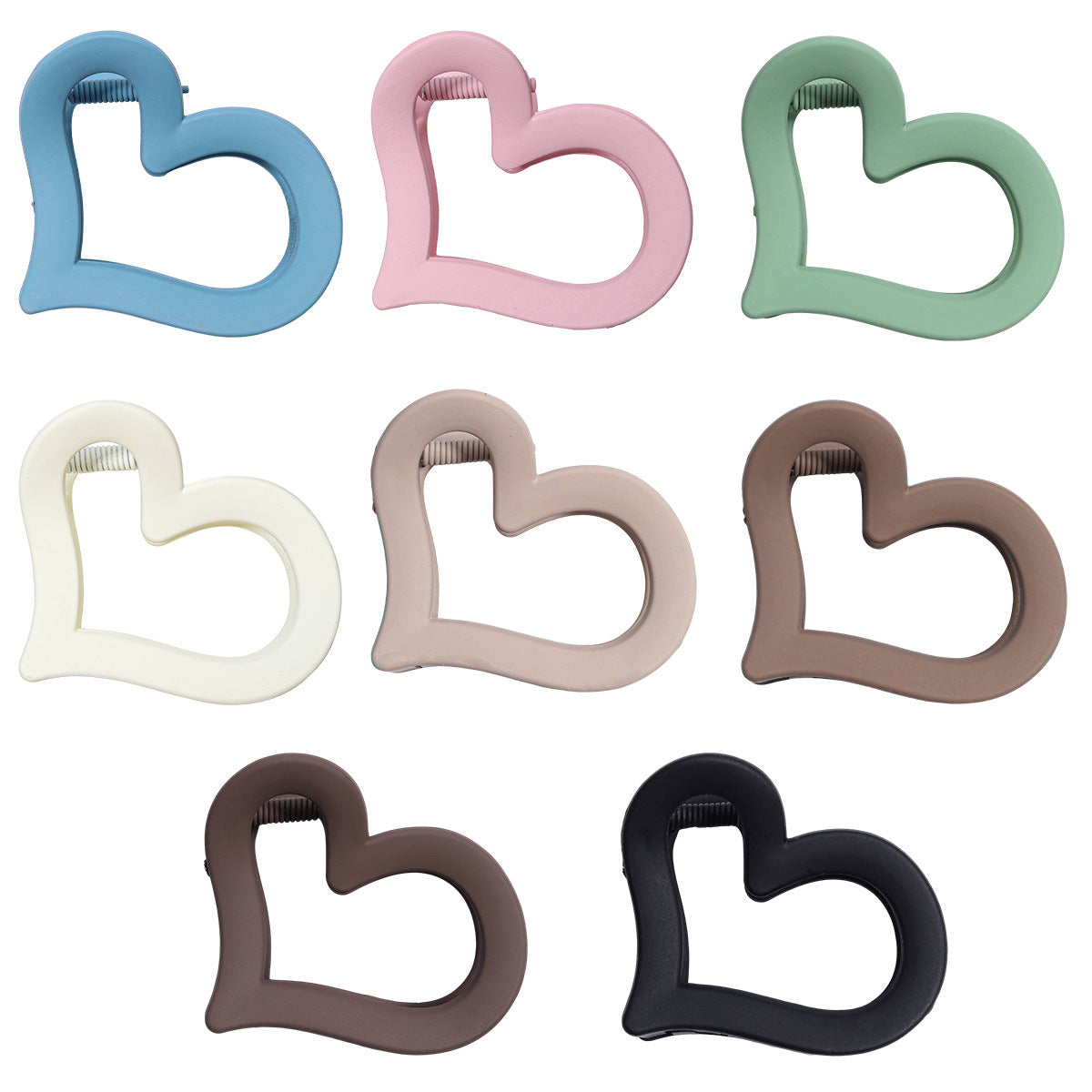 Wholesale Acrylic 4PCS Valentine's Day Maillard Style Love Clips