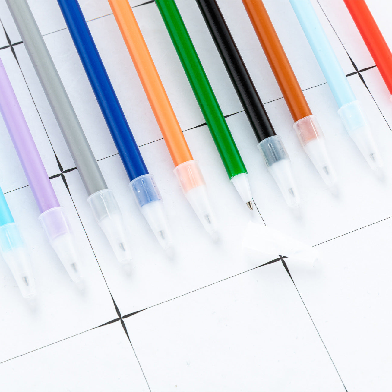 Wholesale diy pull tube ballpoint pen multi-color plastic ballpoint pen insert sleeve pull tube simple pen promotional gifts advertising pen