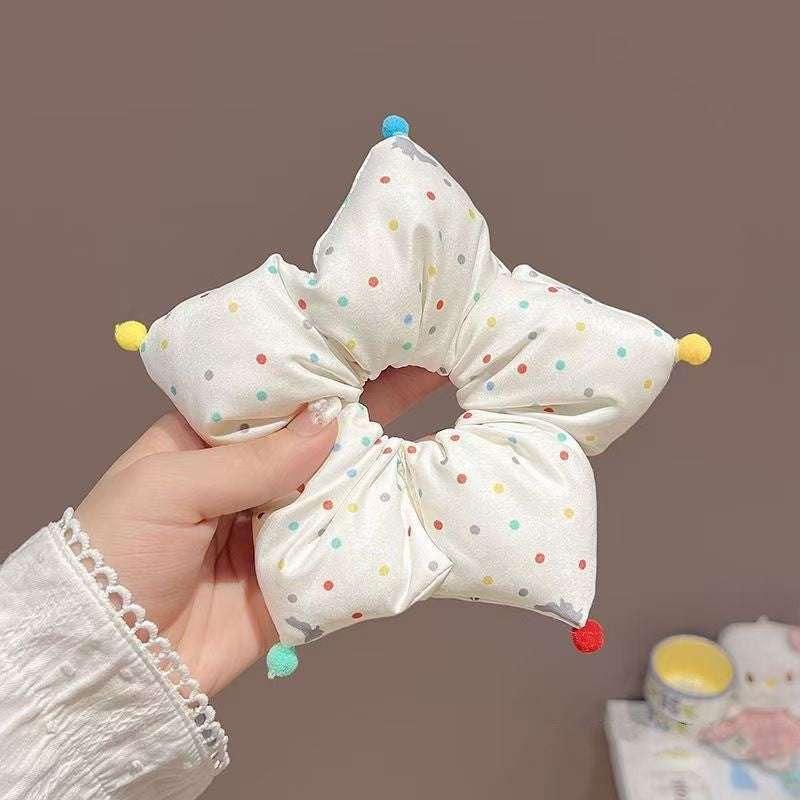 Wholesale Three dimensional flower girl with curly hair and hair loops