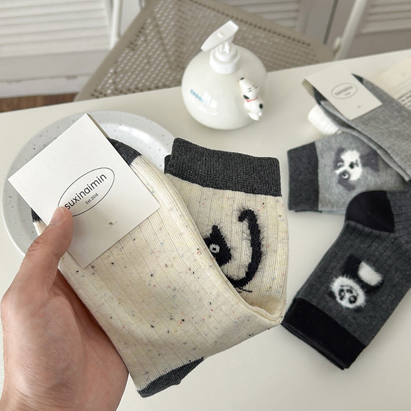 Wholesale Autumn and Winter Niche Design Plush Cute Animal Socks
