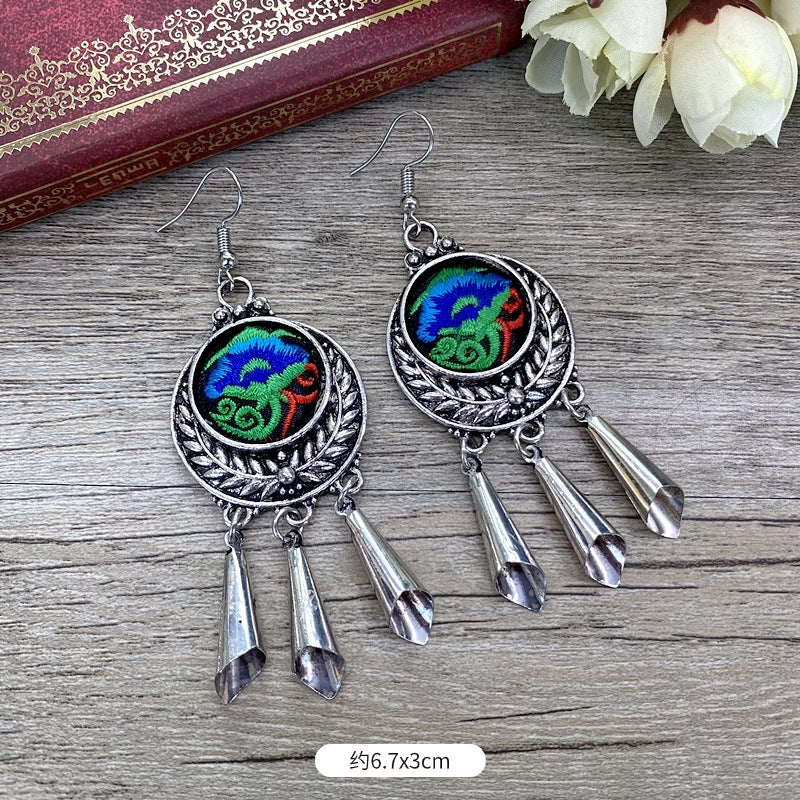 Wholesale Chinese Retro Alloy Earrings