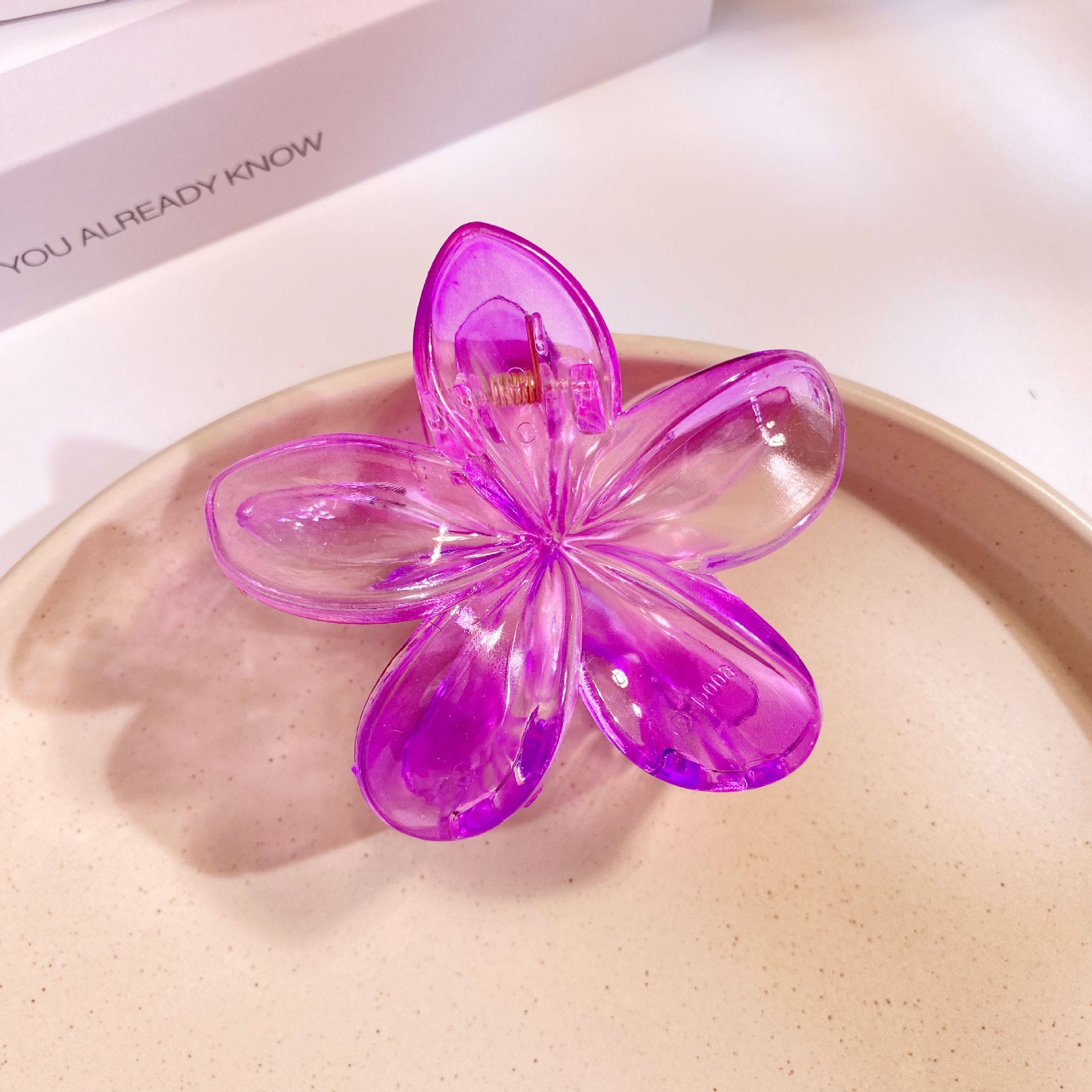 Wholesale Large 8CM Gradient Color Plumeria Flower Hairpin