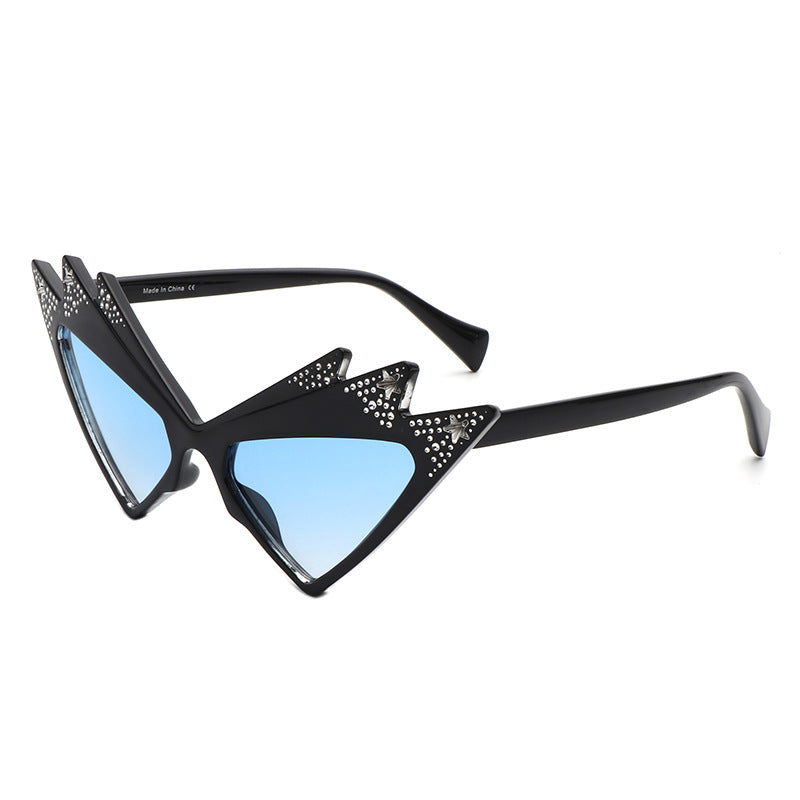 Wholesale Diamond Inlaid Butterfly PC Sunglasses