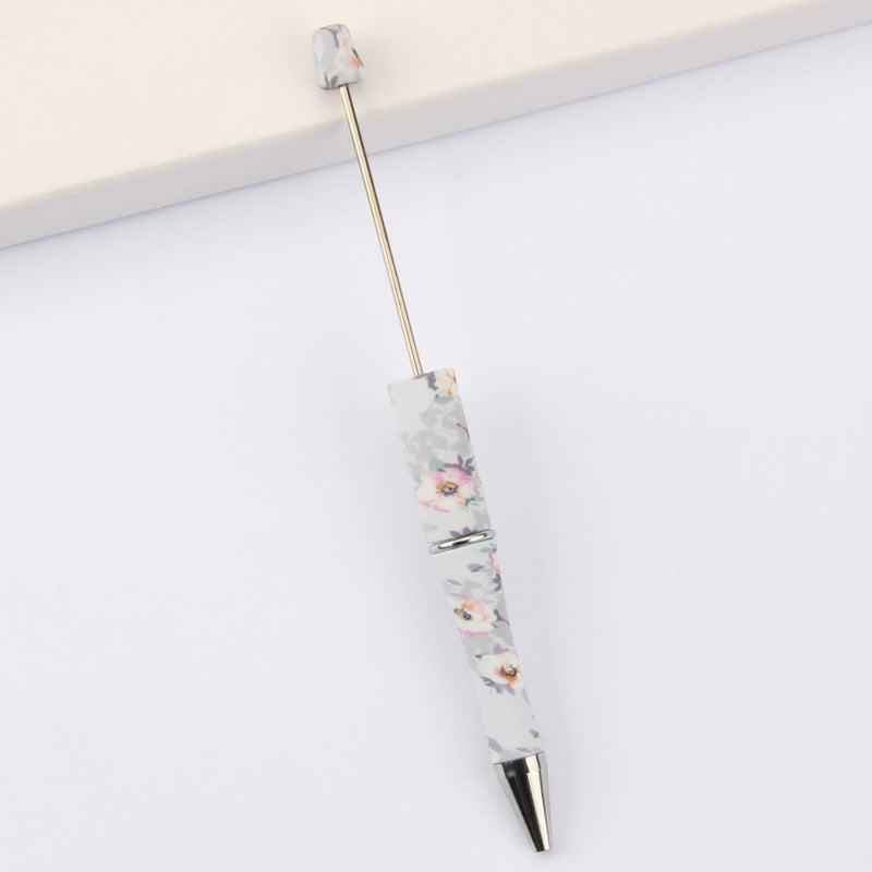 Wholesale Beadable Pens DIY for Beaded Cow Leopard Print Plastic Pen