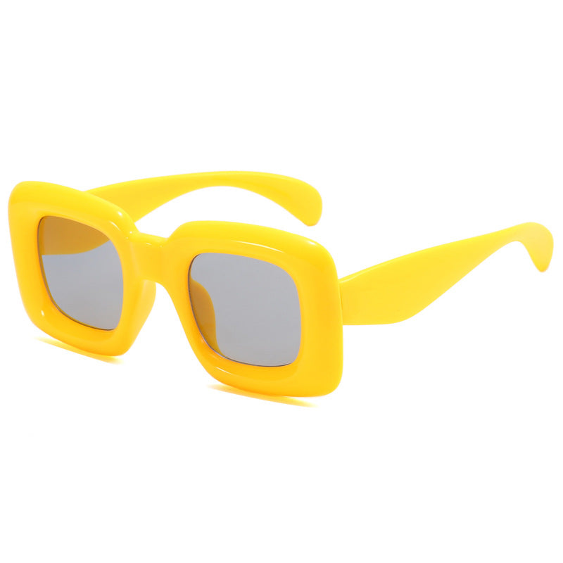 Wholesale Candy Color Children's Inflated Square Funny Sunglasses