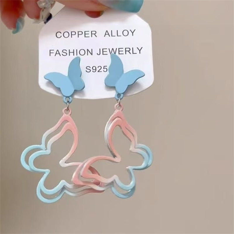 Wholesale Dopamine colorful beaded earrings