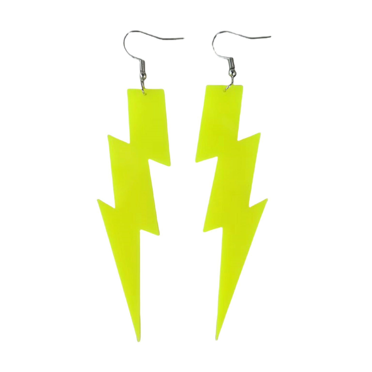 Wholesale Fluorescent Five-pointed Star Small Lightning Acrylic Earrings