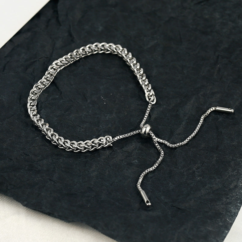 Wholesale Pull Braided Titanium Steel Bracelet