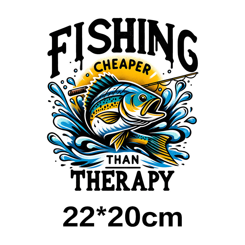 Wholesale Fishing UV DTF Ready to Press Transfers Wraps