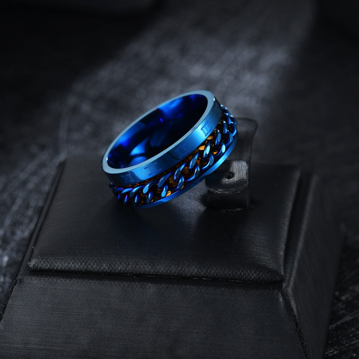 Wholesale Rotating Chain Men's Titanium Steel Ring