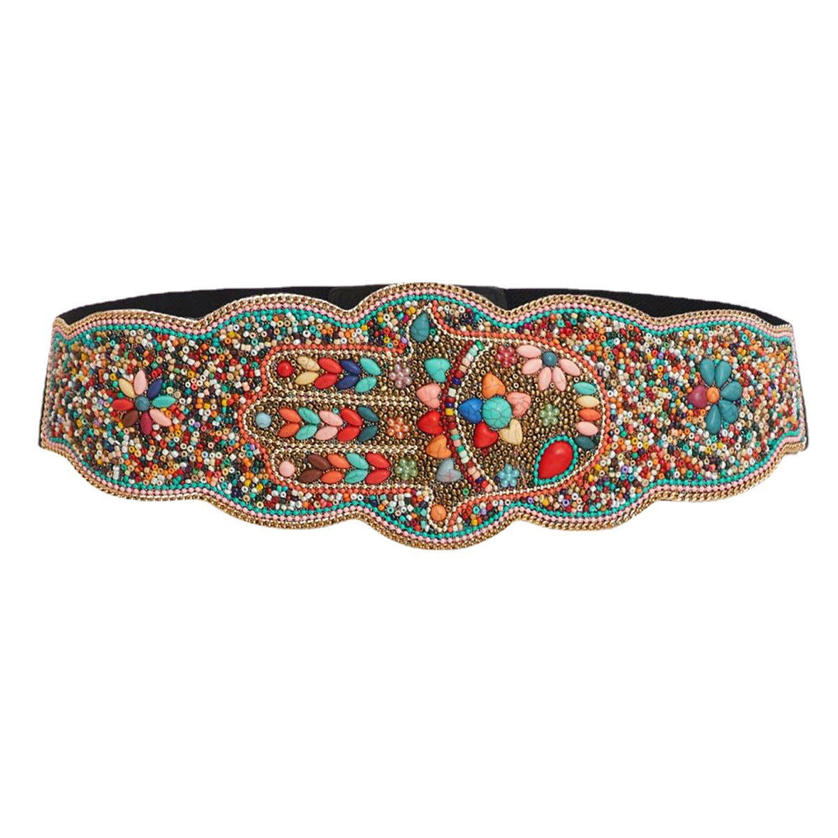 Wholesale Beads Handmade Bohemian Style Elastic Wide Waist