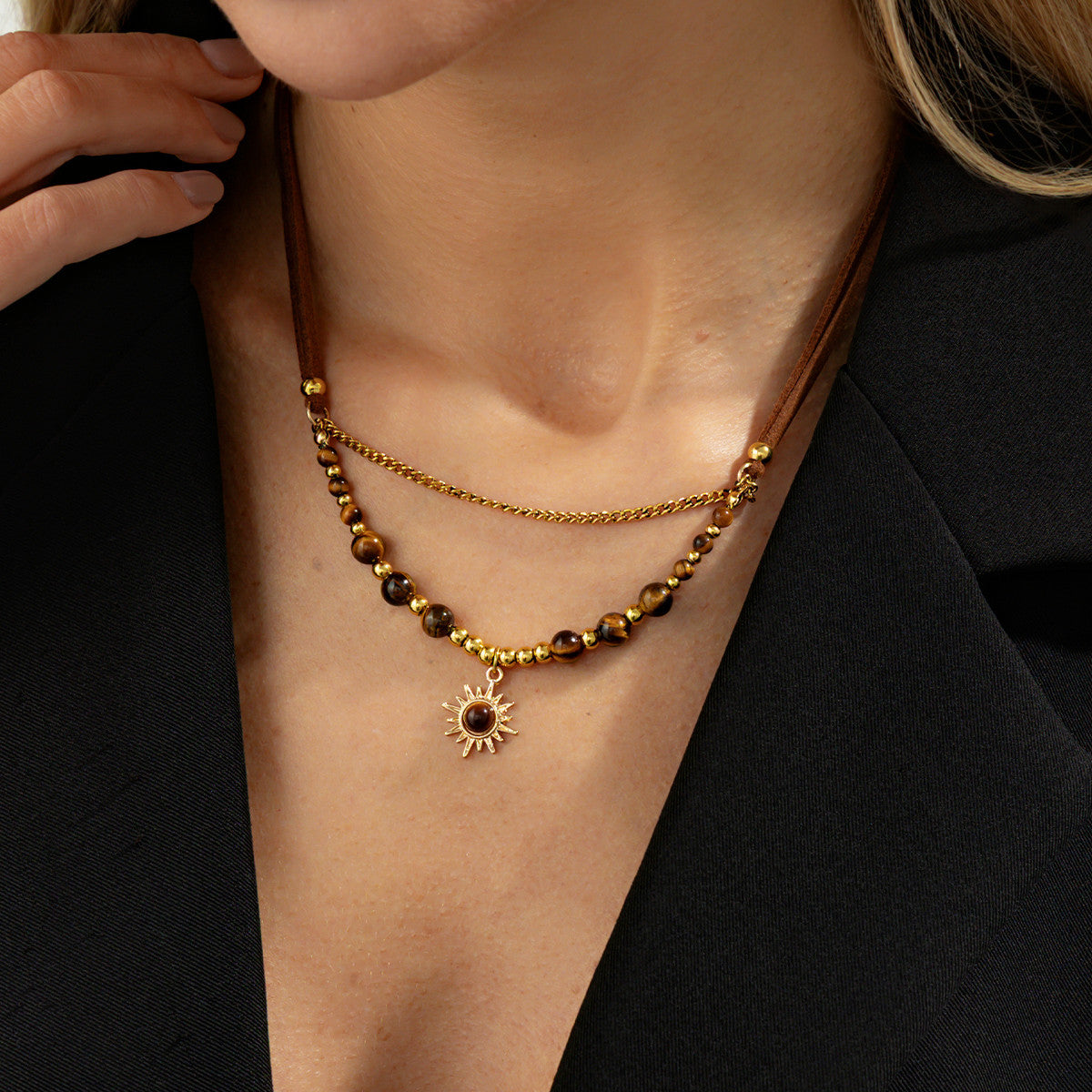 Wholesale  Vintage Geometric Round choker necklace