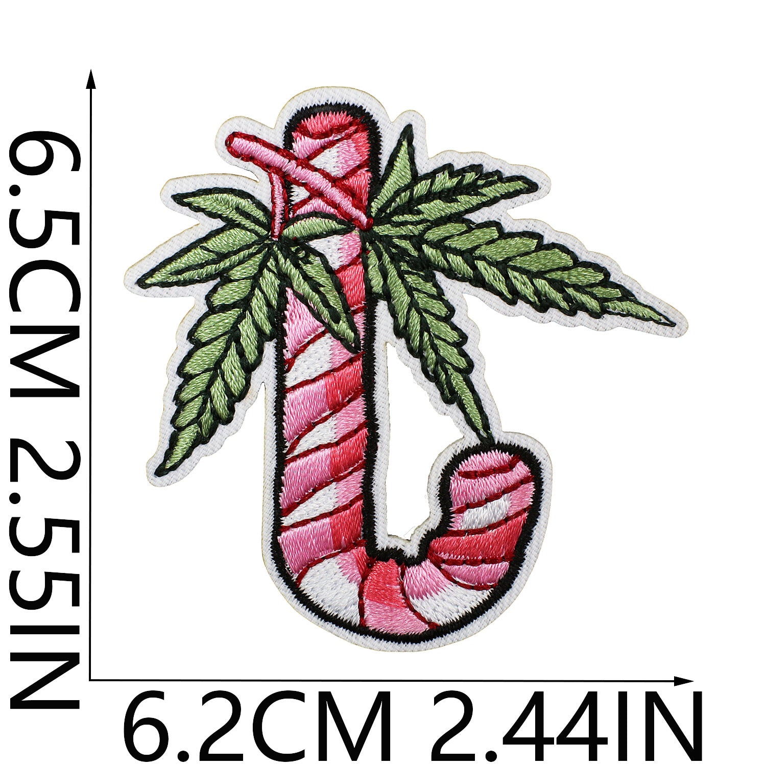 Wholesale Christmas hat embroidered fabric patch