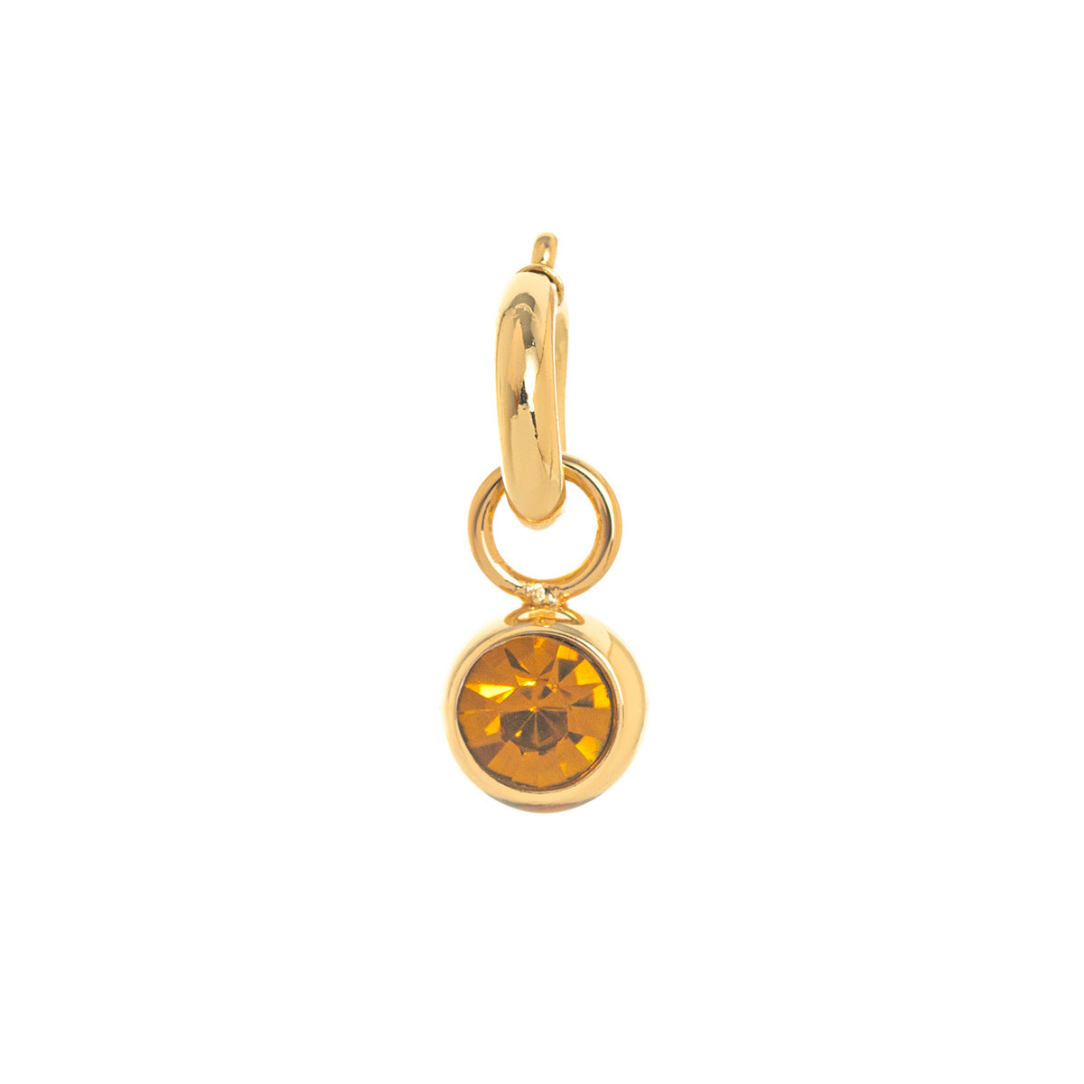 Wholesale Simple Twelve Birthstones Light Luxury Palm Moon Tai Chi Planet Gold-plated Pendant