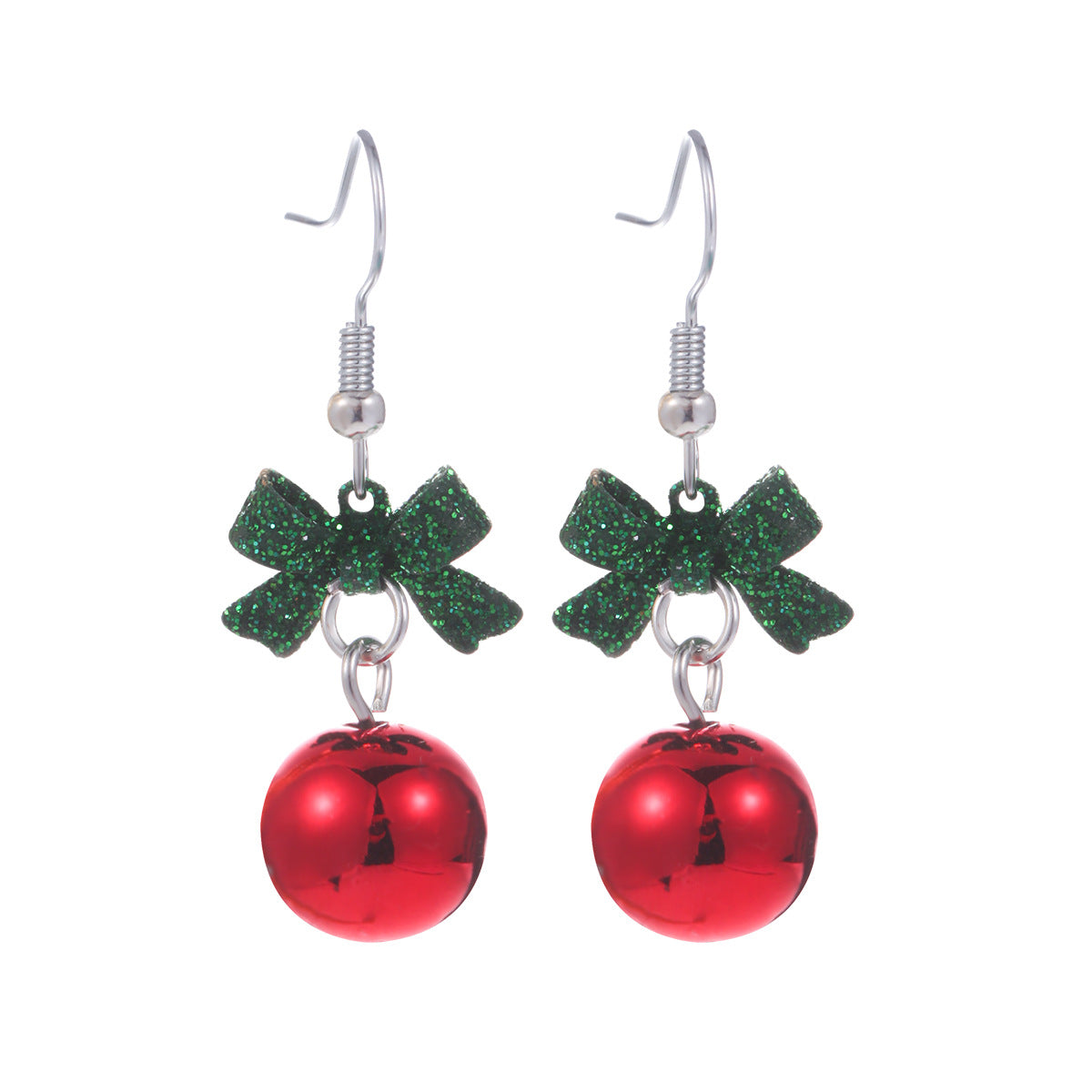 Wholesale Christmas Series Fashion Alloy Christmas Tree Old Man Bell Elk Candy Cane Earrings