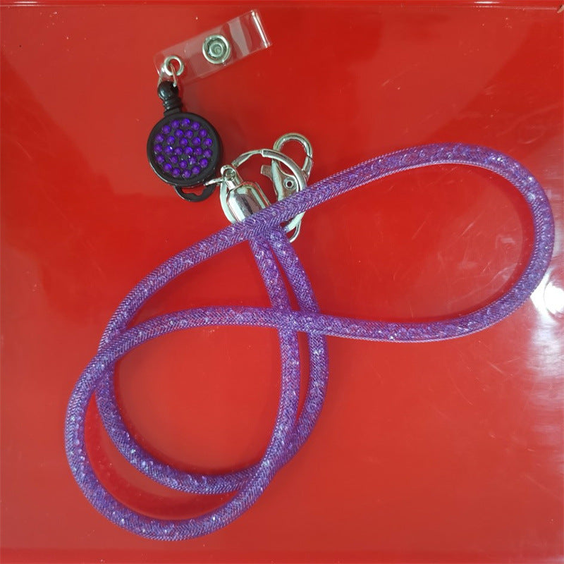 Wholesale Plastic Fishing Nets with Diamond Hanging Ropes and Keychains