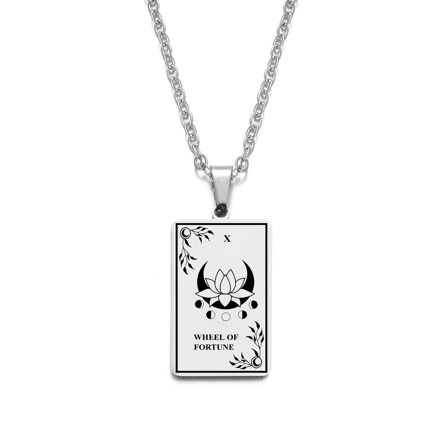 Wholesale tarot pendant pendant necklace stainless steel necklace