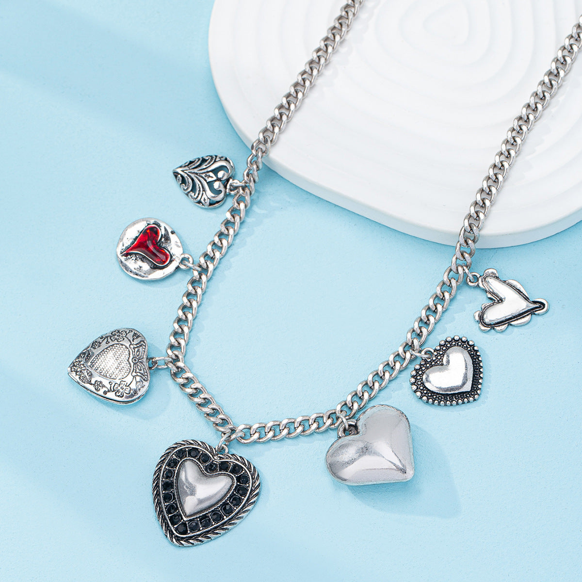 Wholesale Fruit Flower Ceramic Cross Multi Pendant Necklace