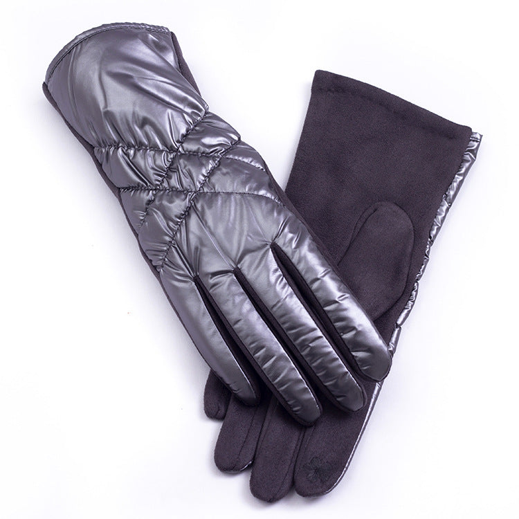 Wholesale Winter Women's Cycling Warmth and Plush Down Cotton Glove